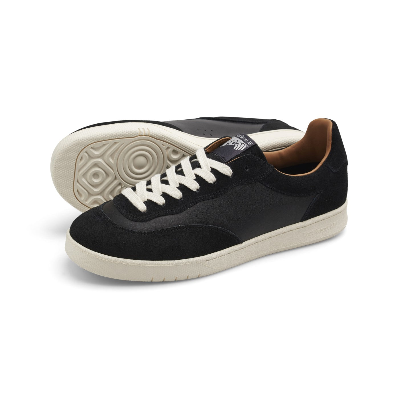 CM001-Lo Suede/Leather (Black/White)